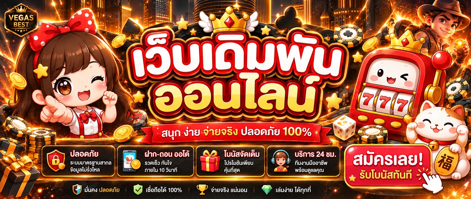 Vegas Best สล็อตและโปรโมชั่นสำหรับสมาชิกใหม่